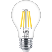 PHILIPS LED žárovka filament MASTER.V A60 3.4W/40W E27 2700K 470lm Dim 15Y