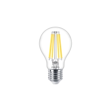 PHILIPS LED žárovka filament MASTER.V A60 7.8W/75W E27 4000K 1055lm Dim 15Y čirá