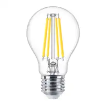 PHILIPS LED žárovka filament MASTER.V A60 7.8W/75W E27 4000K 1055lm Dim 15Y čirá