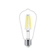 PHILIPS LED žárovka filament MASTER.V ST64 5.9W/60W E27 2700K 806lm Dim 15Y čirá