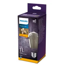 PHILIPS LED žárovka filament ST64 2.3W/11W E27 1800K 100lm NonDim 15Y kouř.