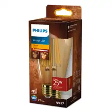 PHILIPS LED žárovka filament ST64 3.1W/25W E27 1800K 250lm NonDim 15Y jantar