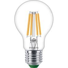 PHILIPS LED žárovka filament UE A60 2.3W/40W E27 2700K 485lm NonDim 50Y čirá