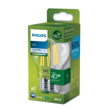PHILIPS LED žárovka filament UE A60 2.3W/40W E27 4000K 485lm NonDim 50Y čirá