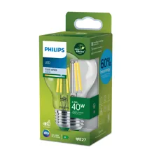 PHILIPS LED žárovka filament UE A60 2.3W/40W E27 4000K 485lm NonDim 50Y čirá