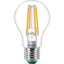 PHILIPS LED žárovka filament UE A60 4W/60W E27 2700K 840lm Dim 50Y