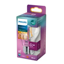 PHILIPS LED žárovka SSW A60 7.5W/60W E27 2700-2200K 806lm NonDim 15Y čirá BL