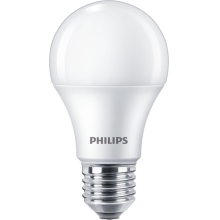 PHILIPS LED žárovkaLED CorePro A60 10W/75W E27 6500K 1055lm NonDim 15Y opál˙