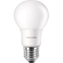PHILIPS LED žárovkaLED CorePro A60 5W/40W E27 6500K 470lm NonDim 15Y opál