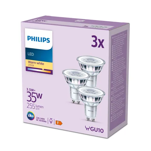 PHILIPS LEDClassic 35W GU10 WW 36D ND 2CT/6 EC
