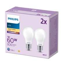 PHILIPS LEDClassic 60W A60 E27 WW FRND 2CT/6 EC
