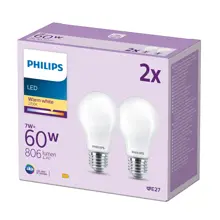 PHILIPS LEDClassic 60W A60 E27 WW FRND 2CT/6 EC