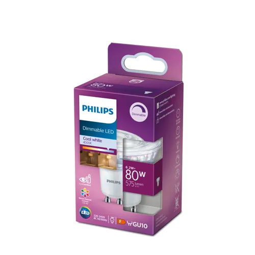 PHILIPS LEDClassic 80W GU10 C90 CW 36D D PF SRT4
