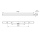 PHILIPS liniové svítidlo CoreLine Batten BN126C LED80 59W/840 8000lm IP20 1.5m˙