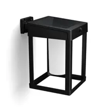 PHILIPS nástěnné svítidlo LED Camill.SQ 1.4W 250lm IP44 solar.;černá;PIR sens