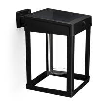 PHILIPS nástěnné svítidlo LED Camill.SQ 1.4W 250lm IP44 solár.;černá;PIR senz