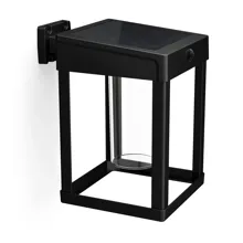 PHILIPS nástěnné svítidlo LED Camill.SQ 1.4W 250lm IP44 solár.;černá;PIR senz