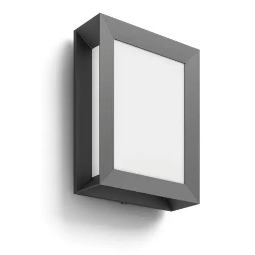 PHILIPS nástěnné svítidlo LED Karp 6W 600lm/827 IP44 ; antracit