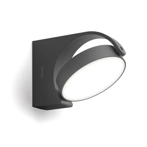 PHILIPS nástěnné svítidlo LED Mimosa 7W 680lm/840 IP44 ; antracit
