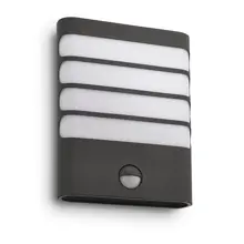 PHILIPS nástěnné svítidlo LED myGarden Raccoon 1x3W 270lm IP44 ;antracit senzor