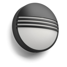 PHILIPS nástěnné svítidlo LED myGarden Yarrow 1x6W 600lm IP44 ;černá