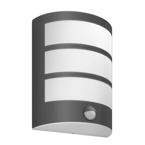 PHILIPS nástěnné svítidlo LED Python 1x6W 450lm/827 IP44 25Y ;antracit senzor