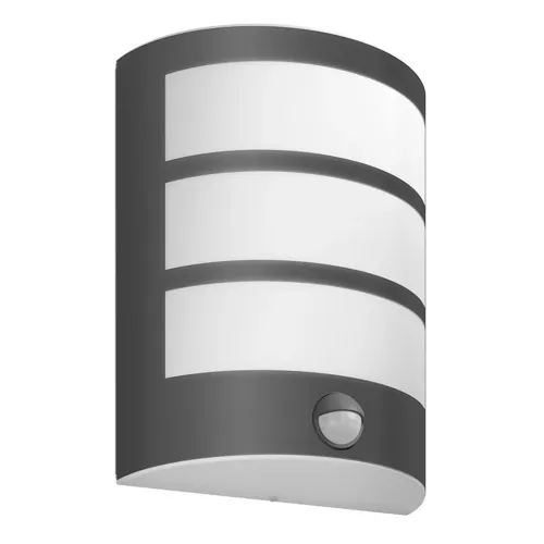 PHILIPS nástěnné svítidlo LED Python 1x6W 500lm/840 IP44 25Y ;antracit senzor
