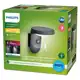 PHILIPS nástěnné svítidlo LED Tyla 1,2W 255lm/830 IP44 ; antracit senz.