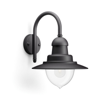 PHILIPS nástěnné svítidlo myGarden Raindrop 1xE27 IP44 ;černá˙