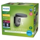 PHILIPS nástěnné svítidlo Tyla 1,2W 255lm/840 IP44 ; antracit senz.˙