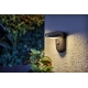 PHILIPS nástěnné svítidlo Tyla 9W 820lm/827 IP44 ; antracit senz.˙
