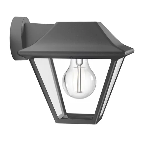 PHILIPS nástěnné svítidlo, žárovka Alpenglow 1xE27 IP44 ;antracit