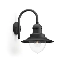PHILIPS nástěnné svítidlo, žárovka myGarden Raindrop 1xE27 IP44 ;černá