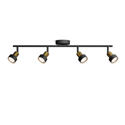 PHILIPS přisazené svítidlo Conduit 4xGU10 IP20 ; mosaz/černá