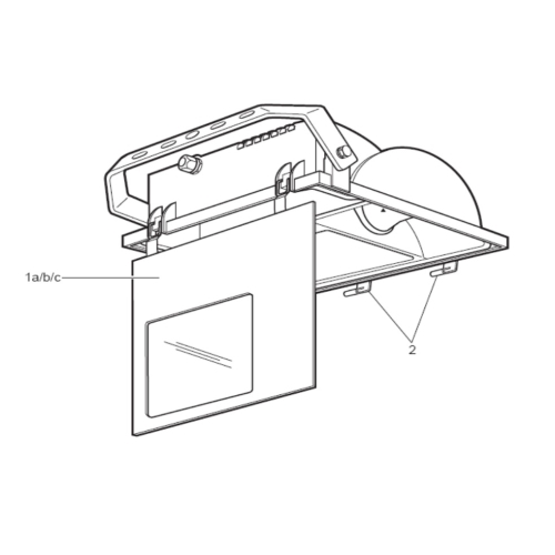 PHILIPS  sklo.přední pro svít. flood.přísl. TEPMO RVP151 ;asym.˙