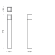 PHILIPS sloupek Arbour Ue 3,8W 800lm/830 IP44 ; antracit˙