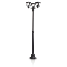 PHILIPS sloupek Creek 3xE27 IP44 ; černá˙