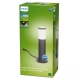 PHILIPS sloupek LV.Utrecht 6W 600lm/840 IP44 ; antracit 24V˙