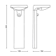 PHILIPS sloupek Tyla 9W 820lm/827 IP44 ; antracit senz.˙