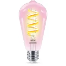 PHILIPS Smart filam.bulb ST64 6.3W/40W E27 RGB 470lm Dim čirá