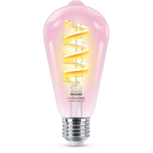 PHILIPS Smart filam.bulb ST64 6.3W/40W E27 RGB 470lm Dim čirá