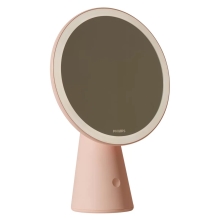 PHILIPS stolní lampička Mirror 4,5W 80lm/930/40/50 IP20 ; růžová USB˙