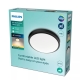 PHILIPS stropní svítidlo Doris 17W 1500lm/827 IP44 ; černá˙