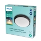 PHILIPS stropní svítidlo Doris 6W 600lm/827 IP44 ; černá˙