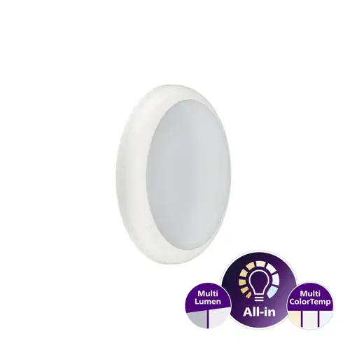 PHILIPS stropní svítidlo WL070V 11-17W 1150-1800lm/830-40-57 50Y IP65 ; senz.