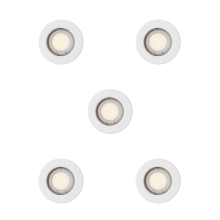 PHILIPS svít.down.LED Peridot Rec Kit Rd 7W WH 5pk