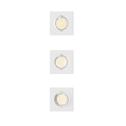 PHILIPS svít.down.LED Peridot Rec Kit Sq Aj 7W WH 3pk