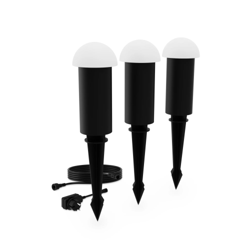 PHILIPS svít.zapich.LED Edwina 1.5W 180lm/827 IP44 ; černá 24V 3-pck +zdroj/kab.