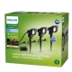 PHILIPS svít.zapich.LED LV.Spot 6W 600lm/827 IP44 ; černá +nap.5m+2+2m 3-pk 24V