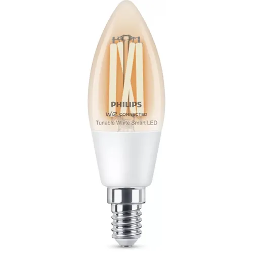PHILIPS WiZ fiam.svíčka B35 4.9W/40W E14 TW 806lm Dim˙